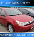 ford focus 2009 red sedan se gasoline 4 cylinders front wheel drive automatic with overdrive 13350
