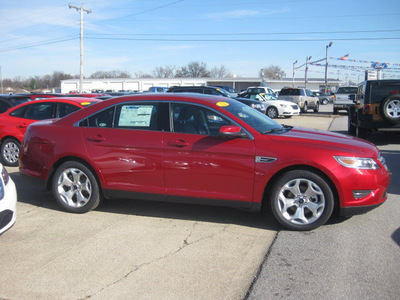 ford taurus 2012 red sedan sel gasoline 6 cylinders front wheel drive 6 speed automatic 62863