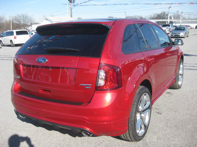 ford edge 2012 red sport gasoline 6 cylinders all whee drive 6 speed automatic 62863