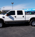ford f 250 super duty 2008 white lariat diesel 8 cylinders 4 wheel drive automatic with overdrive 32401