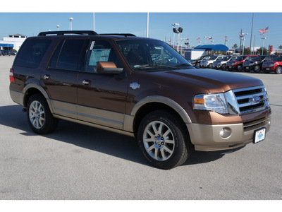 ford expedition 2012 brown suv king ranch flex fuel 8 cylinders 2 wheel drive automatic 77388