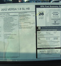 nissan versa 2012 gray hatchback sl gasoline 4 cylinders front wheel drive automatic 33884