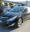 hyundai sonata hybrid 2011 black sedan premium hybrid 4 cylinders front wheel drive automatic 94010