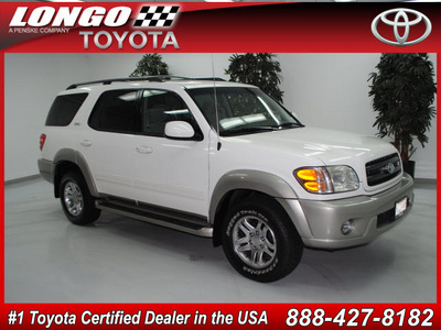 toyota sequoia 2003 white suv sr5 gasoline 8 cylinders rear wheel drive automatic 91731
