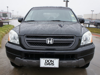 honda pilot 2004 black suv ex l gasoline 6 cylinders all whee drive automatic 76018