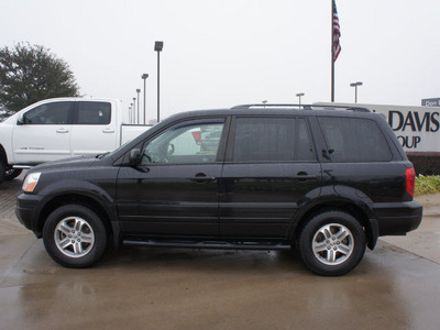 honda pilot 2004 black suv ex l gasoline 6 cylinders all whee drive automatic 76018