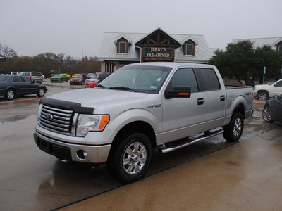 ford f 150 2011 silver xlt flex fuel 8 cylinders 4 wheel drive automatic 76087