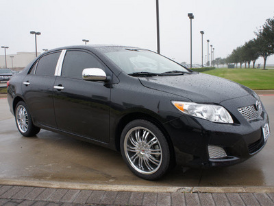 toyota corolla 2010 black sedan le gasoline 4 cylinders front wheel drive automatic 76018