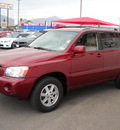 toyota highlander 2006 red suv gasoline 6 cylinders front wheel drive automatic 79925