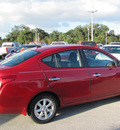 nissan versa 2012 red sedan sl gasoline 4 cylinders front wheel drive automatic 33884