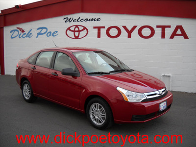 ford focus 2010 red sedan se gasoline 4 cylinders front wheel drive automatic 79925