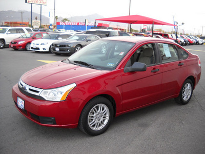 ford focus 2010 red sedan se gasoline 4 cylinders front wheel drive automatic 79925