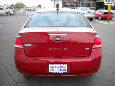 ford focus 2010 red sedan se gasoline 4 cylinders front wheel drive automatic 79925