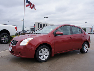 nissan sentra 2009 dk  red sedan gasoline 4 cylinders front wheel drive automatic with overdrive 76018