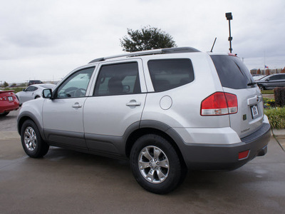 kia borrego 2009 silver suv ex gasoline 6 cylinders 2 wheel drive automatic 76018