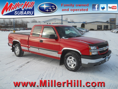 chevrolet silverado 1500 2003 red pickup truck ls 2wd gasoline 8 cylinders rear wheel drive automatic 55811