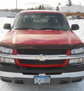 chevrolet silverado 1500 2003 red pickup truck ls 2wd gasoline 8 cylinders rear wheel drive automatic 55811