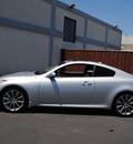 infiniti g37 coupe 2009 silver coupe journey gasoline 6 cylinders rear wheel drive automatic 94010
