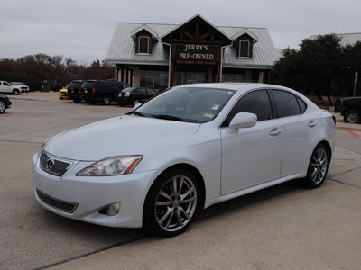 lexus is 250 2008 pearl silver sedan gasoline 6 cylinders rear wheel drive automatic 76087