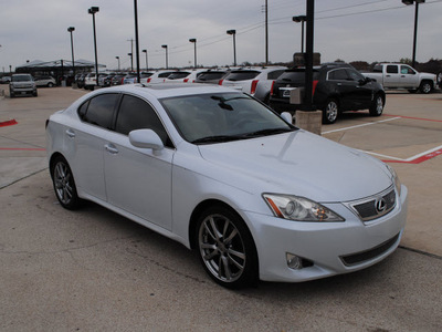 lexus is 250 2008 pearl silver sedan gasoline 6 cylinders rear wheel drive automatic 76087