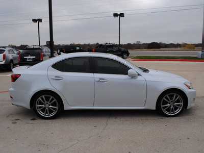 lexus is 250 2008 pearl silver sedan gasoline 6 cylinders rear wheel drive automatic 76087