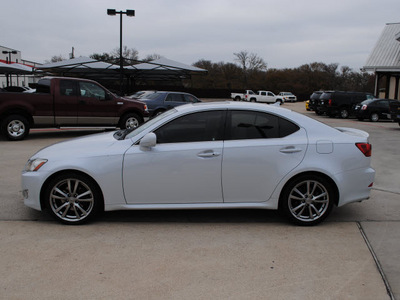 lexus is 250 2008 pearl silver sedan gasoline 6 cylinders rear wheel drive automatic 76087