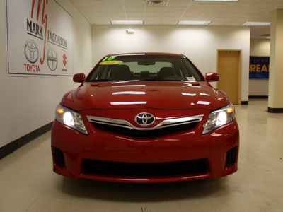 toyota camry hybrid 2010 red sedan camry hybrid 4 cylinders front wheel drive automatic 27707
