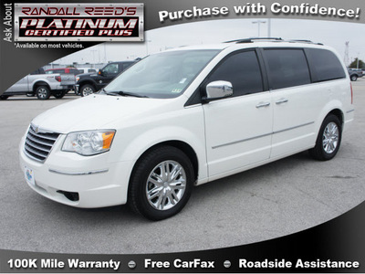 chrysler town and country 2008 white van limited gasoline 6 cylinders front wheel drive automatic 77388