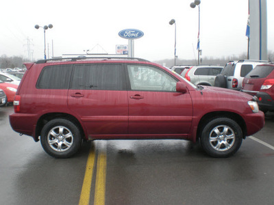 toyota highlander 2005 maroon suv gasoline 6 cylinders all whee drive automatic with overdrive 13502