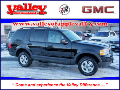 ford explorer 2003 black suv xlt 4wd flex fuel 6 cylinders sohc 4 wheel drive automatic with overdrive 55124