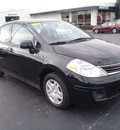 nissan versa 2011 black hatchback 1 8 s gasoline 4 cylinders front wheel drive automatic 28557