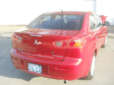 mitsubishi lancer 2009 red sedan de gasoline 4 cylinders front wheel drive 5 speed manual 99212