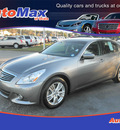 infiniti g37 2011 gray sedan gasoline 6 cylinders rear wheel drive automatic 34474