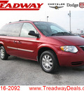 chrysler town and country 2006 red van touring gasoline 6 cylinders front wheel drive automatic 45840