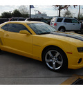 chevrolet camaro 2010 yellow coupe ss gasoline 8 cylinders rear wheel drive 6 speed automatic 77090