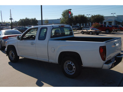chevrolet colorado 2009 white pickup truck work truck gasoline 4 cylinders 2 wheel drive automatic 77090