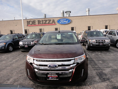 ford edge 2012 dk  red limited gasoline 6 cylinders front wheel drive automatic with overdrive 60546