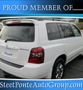 toyota highlander 2007 white suv gasoline 6 cylinders all whee drive automatic with overdrive 13350