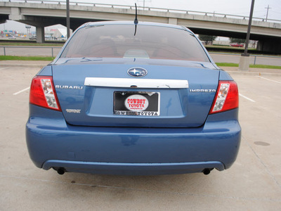 subaru impreza 2008 blue sedan 2 5i awd gasoline 4 cylinders all whee drive automatic 75228