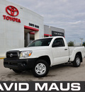 toyota tacoma 2011 white gasoline 4 cylinders 2 wheel drive 5 speed manual 32771