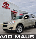 chevrolet equinox 2010 light gold suv lt gasoline 4 cylinders front wheel drive automatic 32771