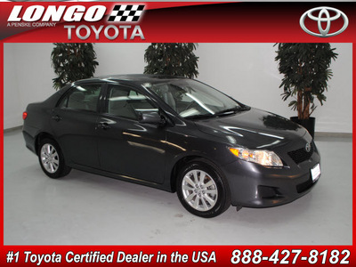 toyota corolla 2010 dk  gray sedan le gasoline 4 cylinders front wheel drive automatic 91731