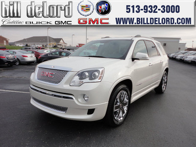 gmc acadia 2012 white suv denali gasoline 6 cylinders front wheel drive automatic 45036