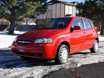 chevrolet aveo 2006 red hatchback ls gasoline 4 cylinders front wheel drive automatic 80012