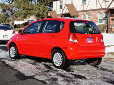 chevrolet aveo 2006 red hatchback ls gasoline 4 cylinders front wheel drive automatic 80012