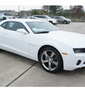 chevrolet camaro 2012 white coupe lt gasoline 6 cylinders rear wheel drive automatic 77090