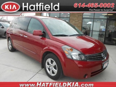 nissan quest 2007 dk  red van gasoline 6 cylinders front wheel drive 5 speed automatic 43228
