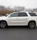 gmc acadia 2012 white suv denali gasoline 6 cylinders front wheel drive automatic 45036