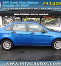 ford focus 2011 blue sedan se gasoline 4 cylinders front wheel drive automatic 45005