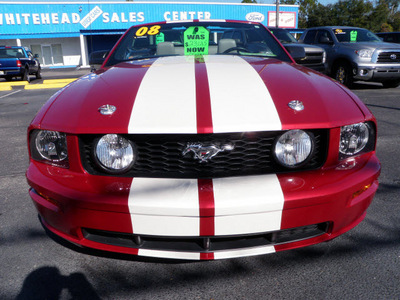 ford mustang 2008 dk  red gt premium gasoline 8 cylinders rear wheel drive 5 speed manual 32401